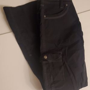 Kuhl black splash roll-up cargo pants size 4